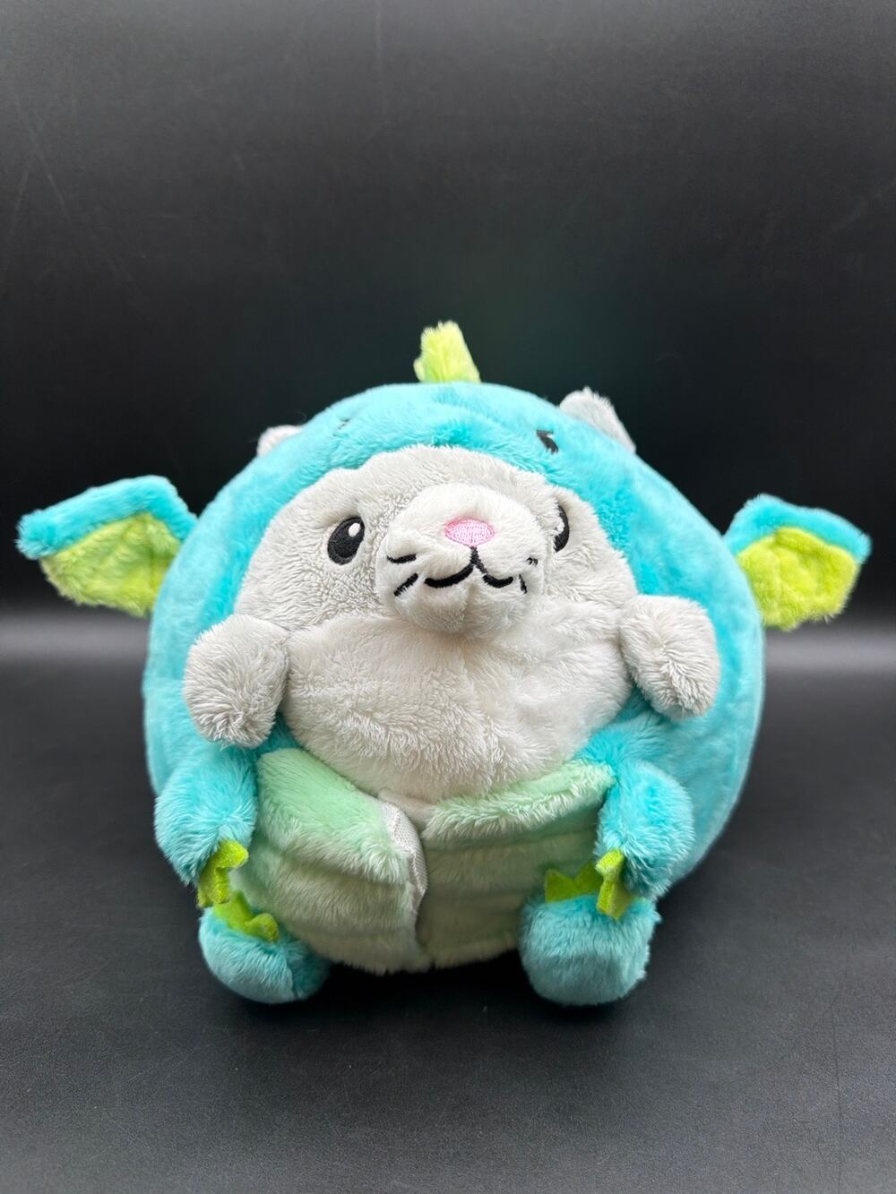 Squishable Undercover Kitty Dragon Plush 7” Cat in Blue Dragon Costume Stuffed